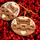 Personalized dog ornament