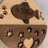 Personalized cat ornament