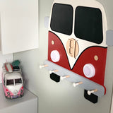 Kids Bus Light Up Coat Rack and memo chalkboard