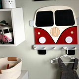 Kids Bus Light Up Coat Rack and memo chalkboard