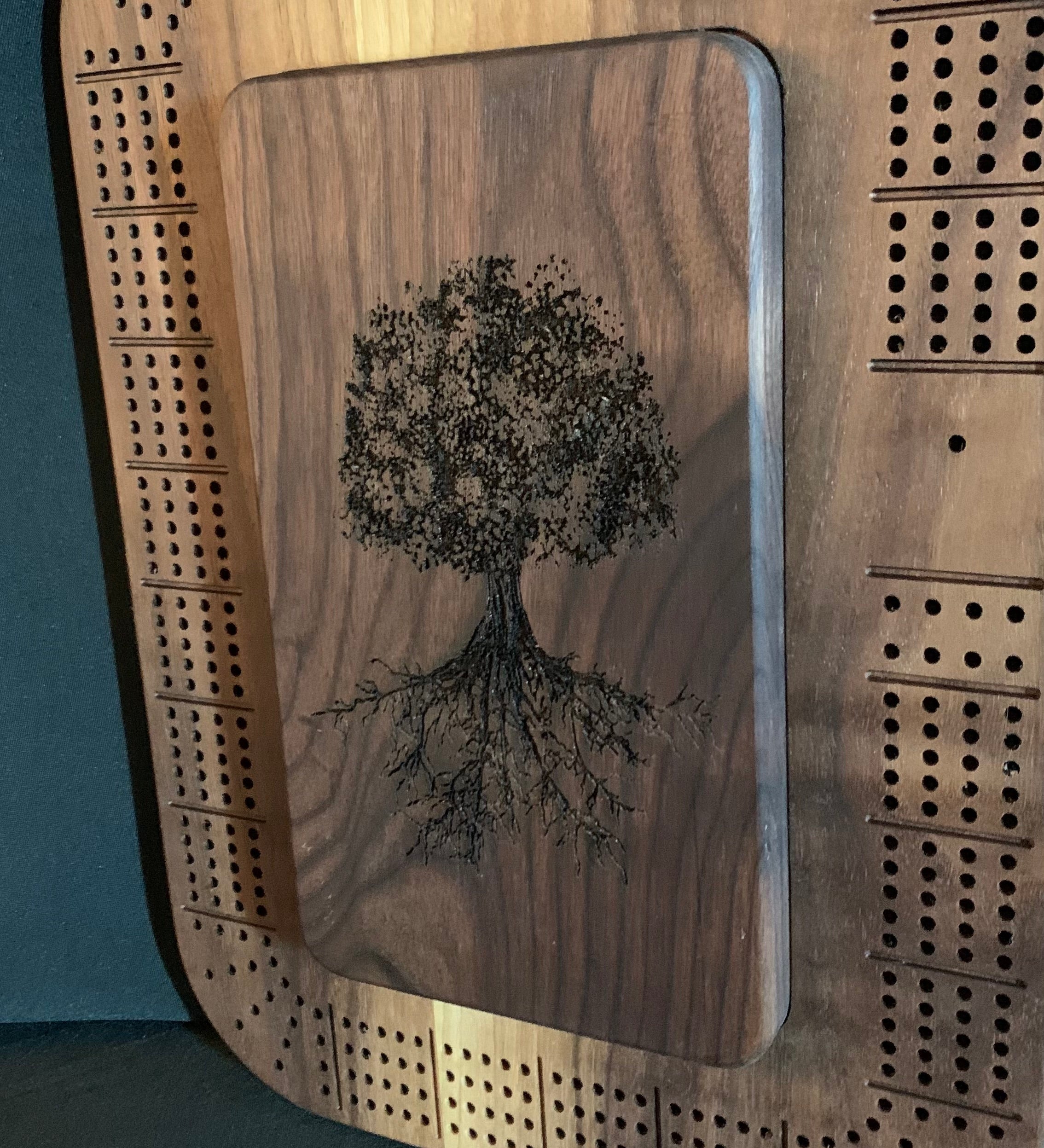 Personalized Modern Cribbage Board