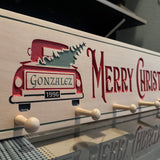 Merry Christmas Truck Stocking Holder